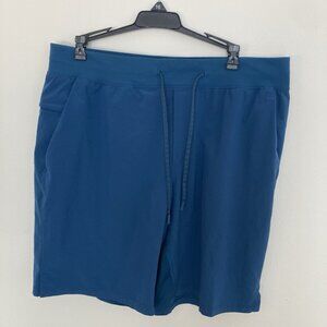 lululemon mens t.h.e. short 9 linerless xl teal Blue